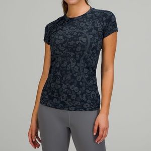 Lululemon Swiftly Tech cheetah print shirt